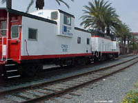 George Engelage's Coast Rail Caboose Train on display. Photo (c)
Trainweb.com