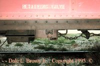 Photo of retaining valve on the SP Caboose
